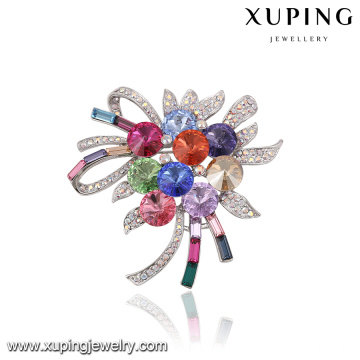 00049 Xuping romantic wedding bouquets with brooch, luxury Crystals from Swarovski